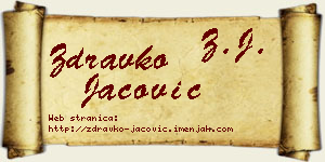 Zdravko Jačović vizit kartica